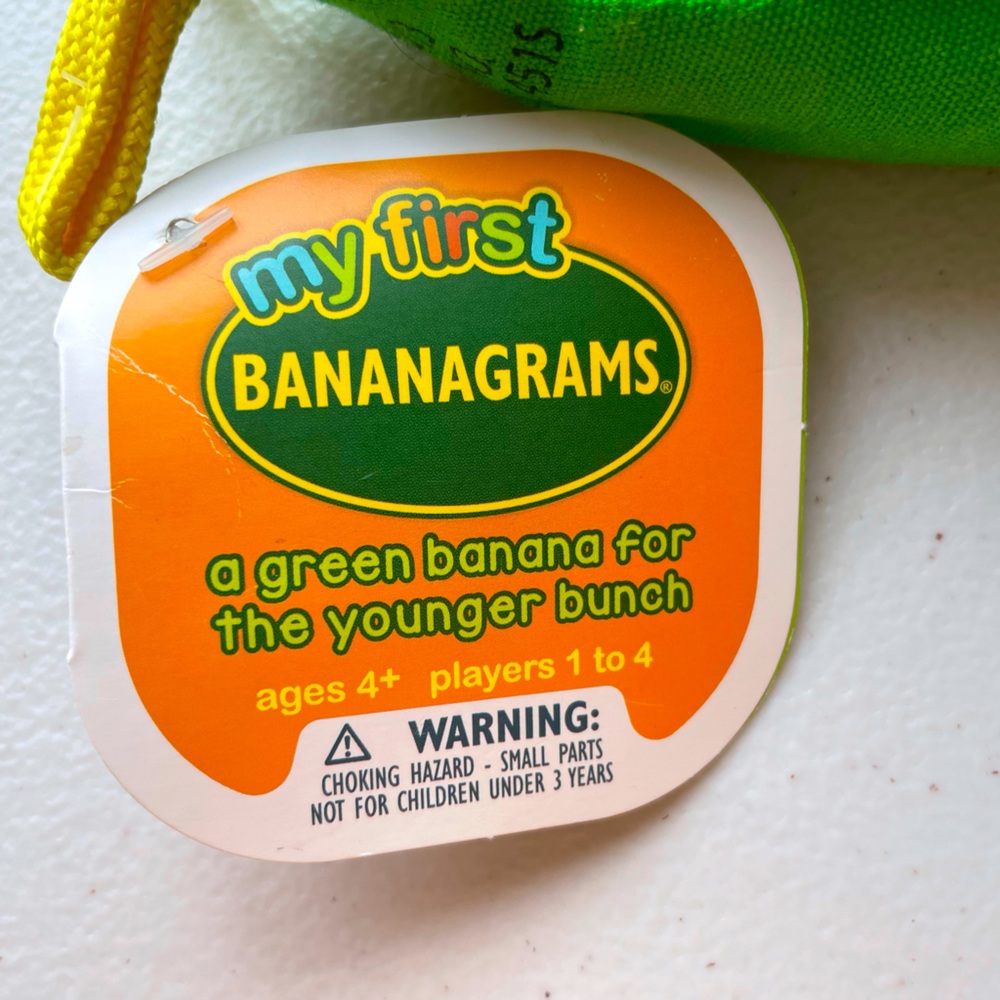 Banana gram new with tags. Super fun for beginning readers & spellers.